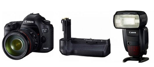 Canon 5d makr II with battery grip