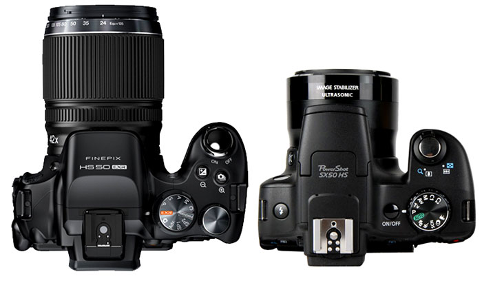 Fujifilm HS50 vs Canon SX50 CAMERA