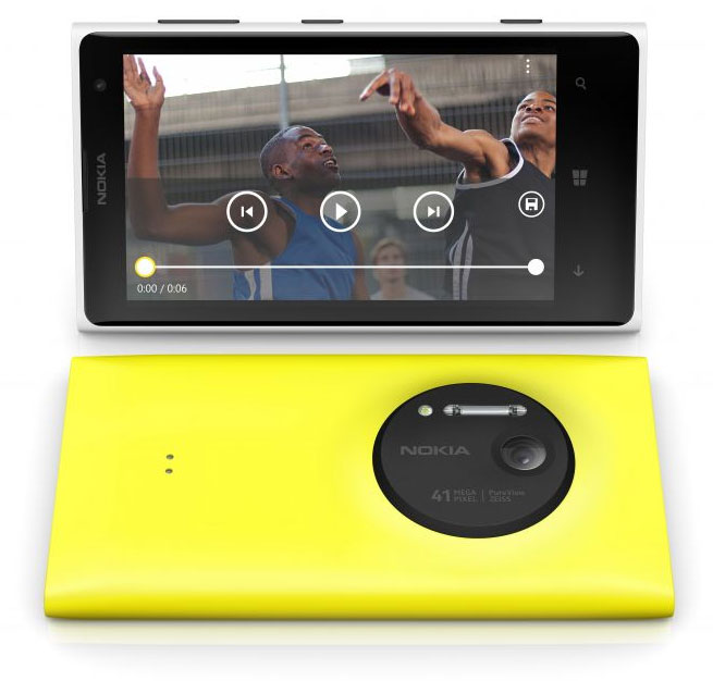 lumia 1020 white front