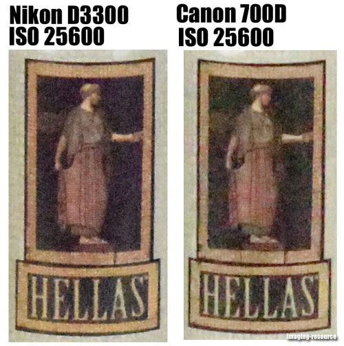 Nikon-D3300-vs-700D-25600