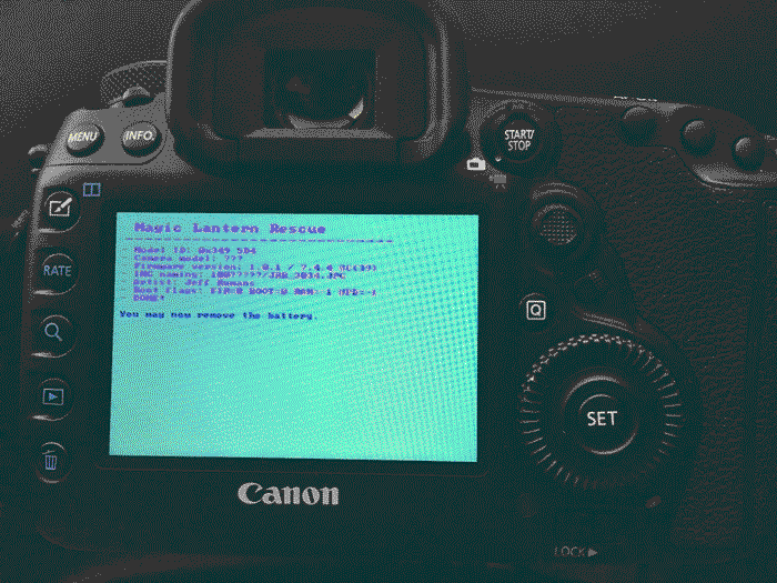 Canon 5D Mark IV hacked image