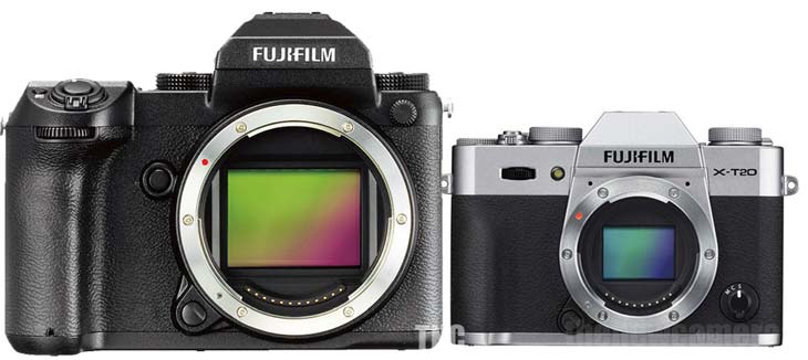 Fujifilm GFX 50S vs Fuji X-T20