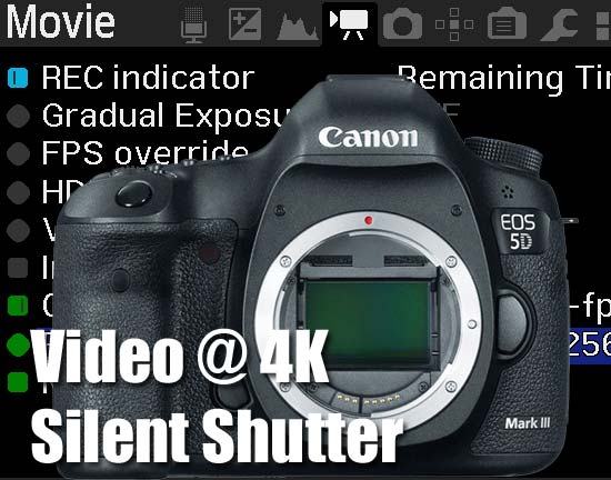 canon 5d mkiii video specs