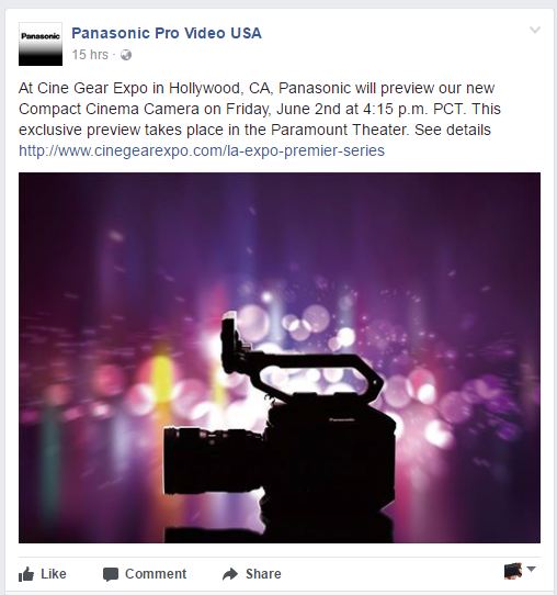 panasonic USA FB page