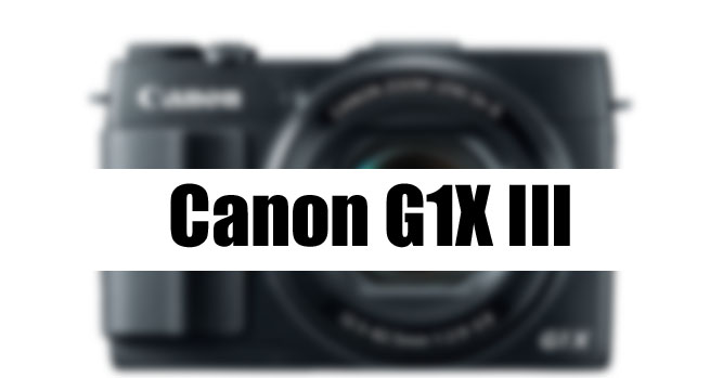 Canon G1X Mark III