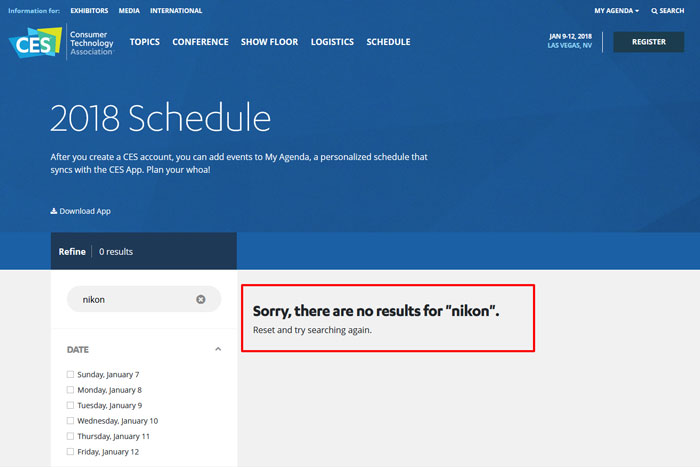 Nikon 2018 CES Show image