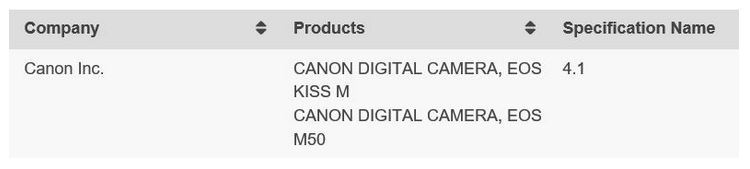 Canon EOS M50 camera