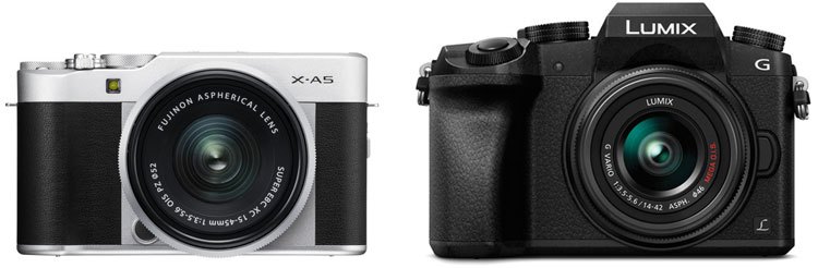 Fuji X-A5 vs Panasonic G7 image