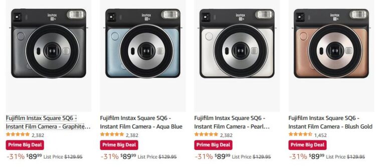 BIG Discount on Fuji INSTAX SQ6 Camera -  Prime Day Deals Fuji « NEW  CAMERA