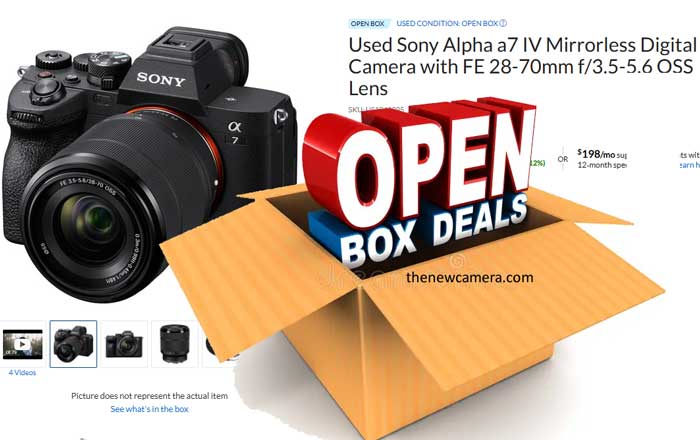 Sony A7 IV Open BOX Camera Deal at USA adorama