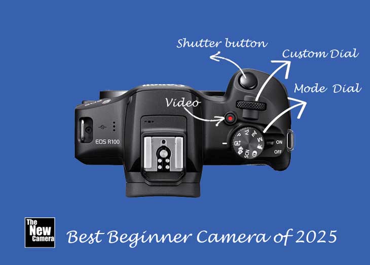 Canon R100 is the Best Beginner Camera in 2025 - Top image of the camera with details