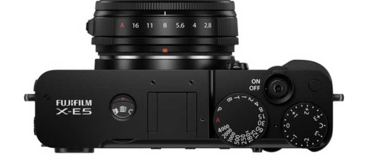 Fuji X-E5 top image