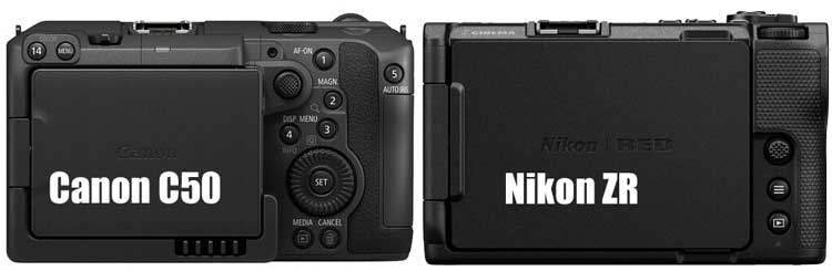 Canon C50 vs Nikon ZR