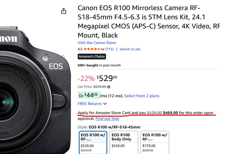 Canon R100 image file