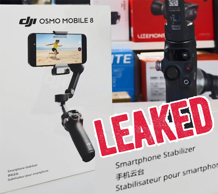 DJI Osmo Mobile 8 Retail Box Leak: Exclusive First Glimpse at Official Packaging and In-Store Display