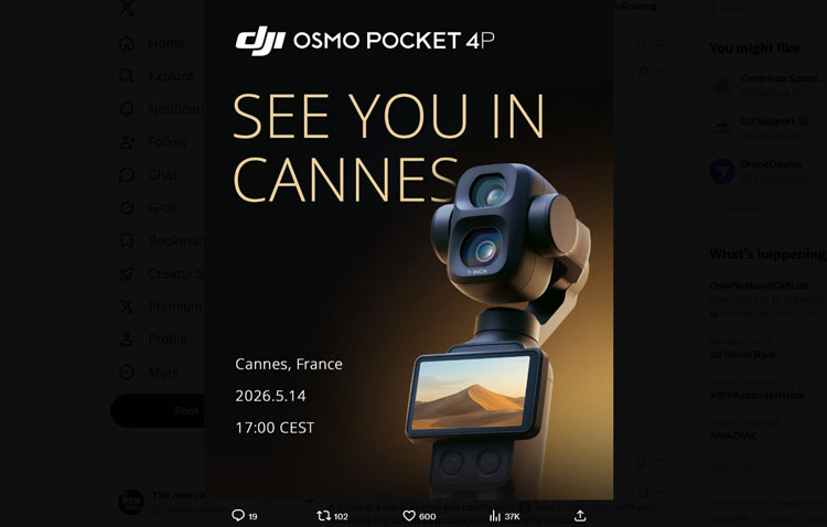 DJI Pocket 4 PRO announcement date 