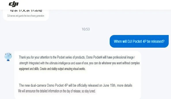 DJI pocket 4 p